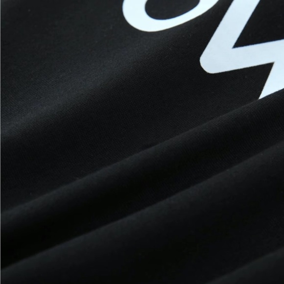 Black and Pink Cat Print Pajama Set - Picture 7 of 8